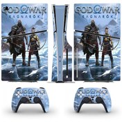 Resim cosy home gift God Of War Playstation 5 Slim Disk Versiyon Sticker Kaplama Seti 