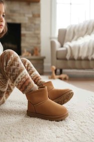 Resim Pepino Taba İçi Kürklü Fermuarlı Kız Çocuk Düz Bot 