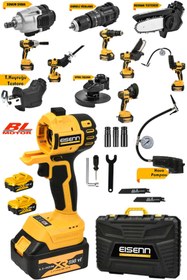 Resim EISEnn Germany Bl Motor 6 Kafalı Set Darbeli Mat. Budama Mak Tilki Kuy. Taşlama Somun Sök. Hava Pompası 