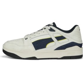 Resim Puma Erkek Warm White-Parisian Night-Frosted Ivory Puma Slipstream Always On Beyaz-Lacivert Erkek Günlük Spor Ayakkabı 
