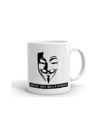 Resim Ideas Are Bulletproof Baskılı Kupa/bardak Beyaz 