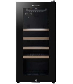 Resim LA SOMMELIERE Service Solo Şarap Dolabı, 38 Şişe Kapasiteli LS38BLACK 