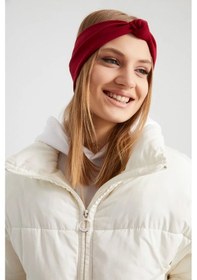 Resim Handmade New Dizayn Butik Bandana Saç Bandı, Ekstra Yumuşak Yerli Kumaş, Şık Rahat Göz Alıcı - Tek Ebat / Kırmızı Kırmızı 