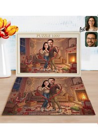 Resim Bk Gift Kişiye Özel Sevgili Karikatürlü 1000 Parça Profesyonel Puzzle-3, 1000 Puzzle, Sevgililer Günü Hediyesi, Sevgiliye Hediye Kobitmeyencom36173 Bk 
