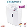 Resim HSM Shredstar X13 23 L Çapraz Konfeti Kesim Evrak İmha Makinesi 