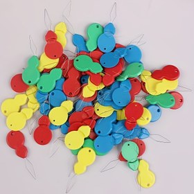 Resim 6 adet Canlı Renkli Hızlı İplikleme Aracı - Durable, Kullanımı Kolay İplikçiler, Dikiş, Örgü, El Sanatları, Yıkama ve DIY Sanat Projeleri için - Kırmızı, Mavi, Yeşil, Sarı, Turuncu 