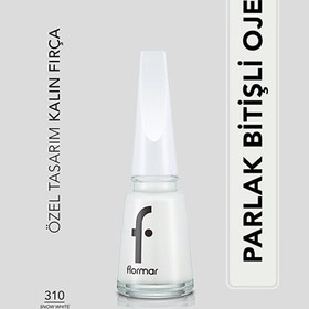Resim Flormar Nail Enamel Yoğun Pigmentli Oje 310 Snow White 