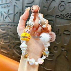 Resim Silver1 Yeni Sevimli Çizgi Film Işıklı Işık Kulomi Büyük Kulak Köpek Hediye Kutusu Anahtarlık Araba Okul Çantası Dıy Kolye Hediye (Yurt Dışından) 