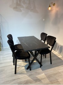Resim Resa mobilya design 120x70 Yemek Masası Takımı 4 Adet Sandalye 