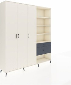 Resim Hyperion Dolap 16 Raflı 2 Çekmeceli 3 Kapaklı 220x44x243 Aytaşı-aytaşı/antrasit Çok Renkli 