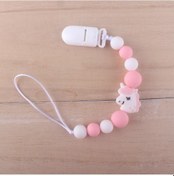 Resim Xcqgh Bebek Gıda Sınıfı Silikon Emzik Zinciri Klip Diş Kaşıyıcı Anti-kayıp Zincir Çeşitli Hayvan Diş Kaşıyıcı Emzik Zinciri Şeffaf 