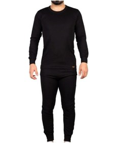Resim Unisex Siyah Alt Üst Takım Termal Içlik Bere Hediyeli Siyah 
