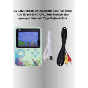 Resim 3 Inç Renkli Ekranlı Taşınabilir El Konsolu – G5 Modeli 