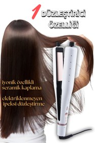 Resim Shibowavy 3 Özellikli Saç Düzleştiricisi (Wag Maşa - Saç Tost Makinesi - Saç Düzleştirici ) 