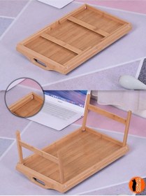 Resim Tepsi,katlanır Ayaklı Bambu Yatak Keyif Tepsisi, Portatif Tepsi 