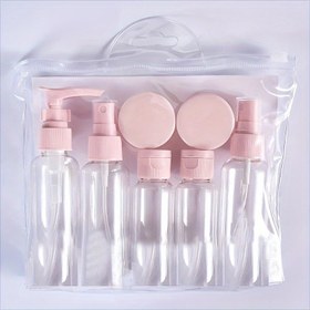 Resim Seyahat Şişesi Seti, Sızdırmaz Doldurulabilir Tuvalet Malzemeleri Kiti, Taşınabilir Kokusuz Plastik Şampuan ve Saç Kremi Şişeleri, Yolda Kozmetikler ve Örnekler için Varsayılan 