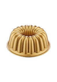 Resim Oms 25 CM Döküm Granit Dilimli Kek Kalıbı Gold 3288 