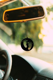 Resim mufamet Metal Bebek Ayağı Motifli Dikiz Aynası Süsü Oto Aksesuar Araba Süsü 