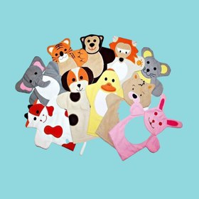 Resim Hayvanlar El Kukla Seti 