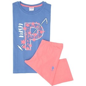 Resim U.s. Polo Assn. Kız Çocuk Mavi Pijama Takım 50315467-vr036 Mavi 