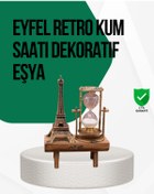Resim AyrStore Ahşap Kum Saati – Vintage Tasarımlı Masa Dekoru 