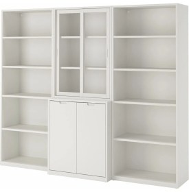 Resim Dolap Kombinasyonu, Kırık Beyaz, 243X47X201 cm 