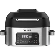 Resim Yasomi Y75 2 In 1 Airfryer Grill Combo Fritöz ve Izgara 6 L (Yasomi Türkiye Garantili) 