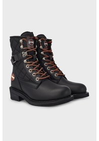 Resim Harley Davidson Kadın Bot 025G100078 Siyah Deri Siyah 