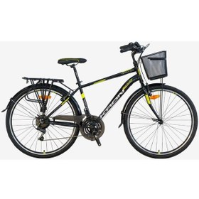 Resim Kron Tetra Man 3.0 - 28 City Bike - 18' - 21 Vites - V.b. Şehir Bisikleti - Siyah-gri/neon Sarı Gri - Sarı - Siyah 