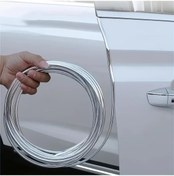Resim Turcoshop11 5m Kapı Krom Şerit Dekoratif Kenar Çizik Arka Tampon Koruyucu Plating Blue Evrensel 