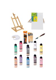 Resim Artdeco 140 Ml Akrilik Boya - 35x50 Tuval - Masaüstü Şövale Seti 