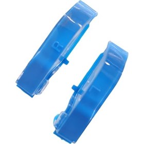 Resim NA PSP 2000 PSP 3000 Sol Sağ Düğmeler için Deal4GO L R Tetik Düğmesi Değiştirme - Şeffaf Mavi 