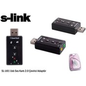 Resim S-link SL-U61 Usb 2.0 Ses Kartı 