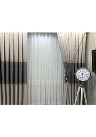 Resim Nivemeshome Salda Gri V-2002 1/3 Sık Pileli Fon Perde Apm Gri 