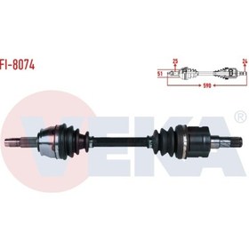Resim Veka-Fi8074 Komple Aks Sol Ön Fiat Fiorino (225) 1.3 Mjt A-T Uzun 515300211 