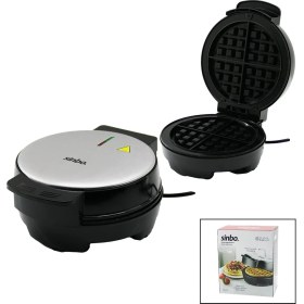 Resim İsmiyle Al Belçika Waffle Makinesi Elektrikli 4 Waffle - Yapışmaz Döküm Plaka Paslanmaz Çelik Üst K 