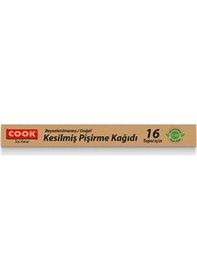 Resim 4 Adet Cook Kesilmiş Pişirme Kağıdı Doğal 16'lı 
