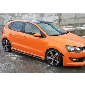 Resim Vw Polo Mk5 Rieger Marşpiyel Seti Mat Siyah Plastik 2009-2017 