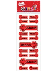Resim Ticon 3d-62 Aferin Gülen Yüz Puffy Sticker 276434 