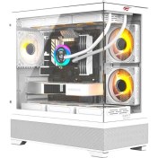 Resim CF925 Tamperli Cam Gaming Oyuncu Kasasıhavit CF925 Tamperli Cam Gaming Oyuncu Kasası Beyaz - 3 Rgb Fanlı, Kumandalı, Itx/m-Atx/atx/e-Atx Uyumlu 