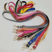 Resim 1 adet Ayarlanabilir Renkli Çapraz Askı - 1.5cm x 130.0cm Dayanıklı Polyester Telefon Askısı ve Kadınlar için El Çantası Askısı, Güvenli Metal Klips, Canlı Pembe, Yeşil, Mavi, Sarı, Turuncu, Gri, Siyah Seçenekler 