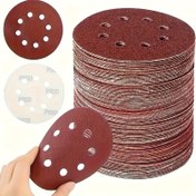 Resim 10/50/75 adet 12.7 cm 8 Delik Kendinden Yapışkanlı Zımpara Diskleri Zımpara, 60 120 180 240 400 Taneli Zımpara Kağıdı Rastgele Orbital Zımpara Makinesi için, Orbital Zımpara Makinesi Zımpara Kağıdı, Zımpara Diskleri Zımpara Makinesi için, Zımpara Levhaları Zımpara Makinesi için 