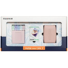 Resim Fujifilm Instax Mini Link 3 Pembe Akıllı Telefon Yazıcısı Bundle Box 