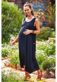 Resim Los Banditos Hamile Elbise-Std-Siyah 