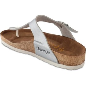 Resim Slazenger LUKE Kadın Parmak Arası Plaj Gümüş Terlik 