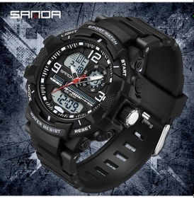 Resim Gaojunshop01 Sanda Erkekler İçin Beyaz Su Geçirmez Spor Saati Led Ekran Kronometre Diğer 