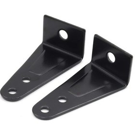 Resim Tongdashop 2 Parça Siyah Evrensel Led Çalışma Lambası Bağlantı Braketi - Alüminyum Alaşım 