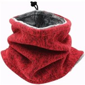 Resim Prosperlink Erkek Kadın Polar Isıtmalı Motosiklet Maskesi - Kışlık Rüzgar Geçirmez Balaclava Kamp/bisiklet Kırmızı 