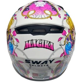 Resim Sway 815K Gloss Girl Full Face Çocuk Kaskı 