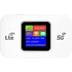 Resim Everest Grup 4g Mobil Sim Kartlı Wifi Router 150MBPS 3000MAH Taşınabilir Hotspot Modem(Kayıtlı) 